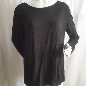 NOM Maternity Nursing Black Wrap Michel Sweater L